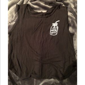 ‘Milk’ Tank top/Crop top